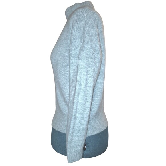 Madewell Sweater Womens Small Blue Dillon Alpaca Wool Blend Mock Neck Pullover - Picture 3 of 6